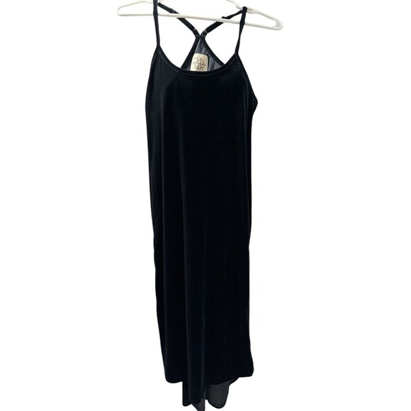 Chaser Dresses & Skirts - Chaser Velvet Midi Dress Blk Small New With Tags